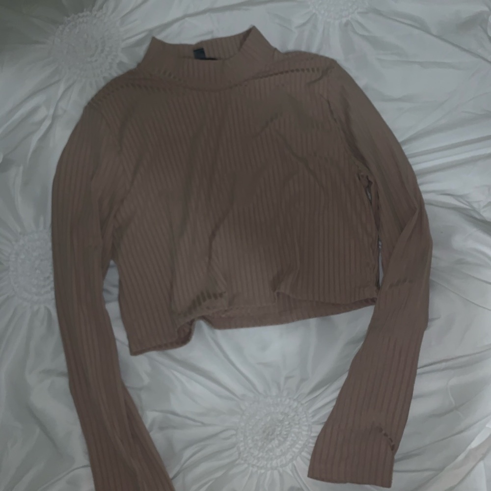 Missguided Cream long sleeve top